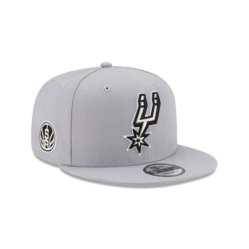 NBA San Antonio Spurs Statement Edition 9Fifty Snapback (AIZ1394) - Grey New Era Caps